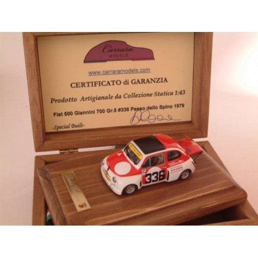 Fiat 500 Giannini 700 Silhouette Gattafoni Corse Gr.5 #336 Passo dello Spino 1979 - Special Built 1:43 